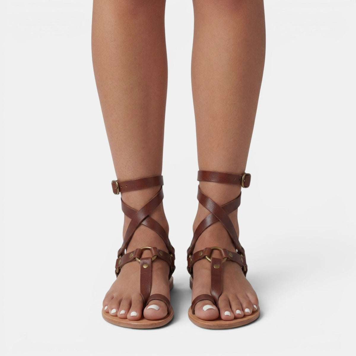 Orthopedic Sandals Women | Snake Print Crossover Strappy Flat Sandals