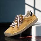 Orthopedic Shoes Women Suede Sneakers Cushioned Insole Fall Round Toe