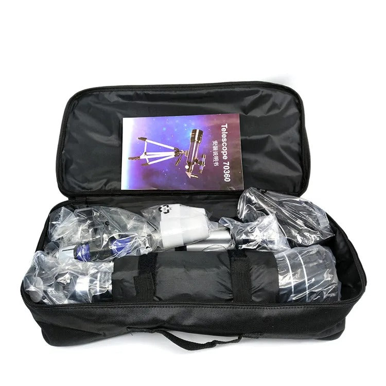 Beginner Refractor Telescope 70mm Aperture 400mm Focal Length with Tripod