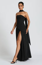 Linnea | Women's Maxi Dress | Strapless, Thigh Slit | Flowy, Formal