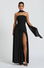 Linnea | Women's Maxi Dress | Strapless, Thigh Slit | Flowy, Formal