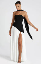 Linnea | Women's Maxi Dress | Strapless, Thigh Slit | Flowy, Formal