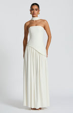 Linnea | Women's Maxi Dress | Strapless, Thigh Slit | Flowy, Formal