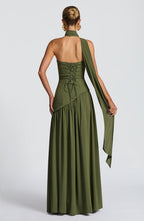 Linnea | Women's Maxi Dress | Strapless, Thigh Slit | Flowy, Formal