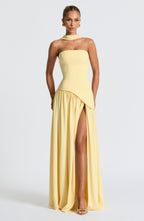 Linnea | Women's Maxi Dress | Strapless, Thigh Slit | Flowy, Formal