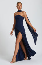 Linnea | Women's Maxi Dress | Strapless, Thigh Slit | Flowy, Formal