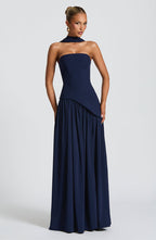 Linnea | Women's Maxi Dress | Strapless, Thigh Slit | Flowy, Formal