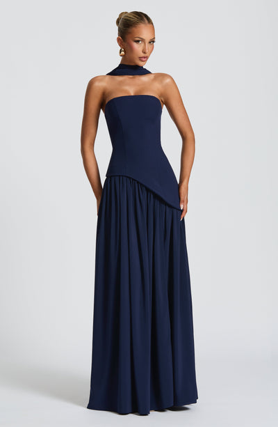 Linnea | Women's Maxi Dress | Strapless, Thigh Slit | Flowy, Formal