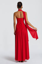 Linnea | Women's Maxi Dress | Strapless, Thigh Slit | Flowy, Formal