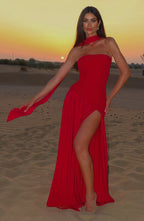 Linnea | Women's Maxi Dress | Strapless, Thigh Slit | Flowy, Formal