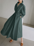 Honor | Shirt Dress | Button-Front, Belted Waist | Women's Midi