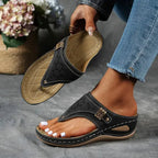 Mens Sandals Womens Orthopedic Laser Cut Comfort Wedge Platform