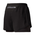 Mens Shorts 2 in 1 Running Liner Lightweight Phone Pocket