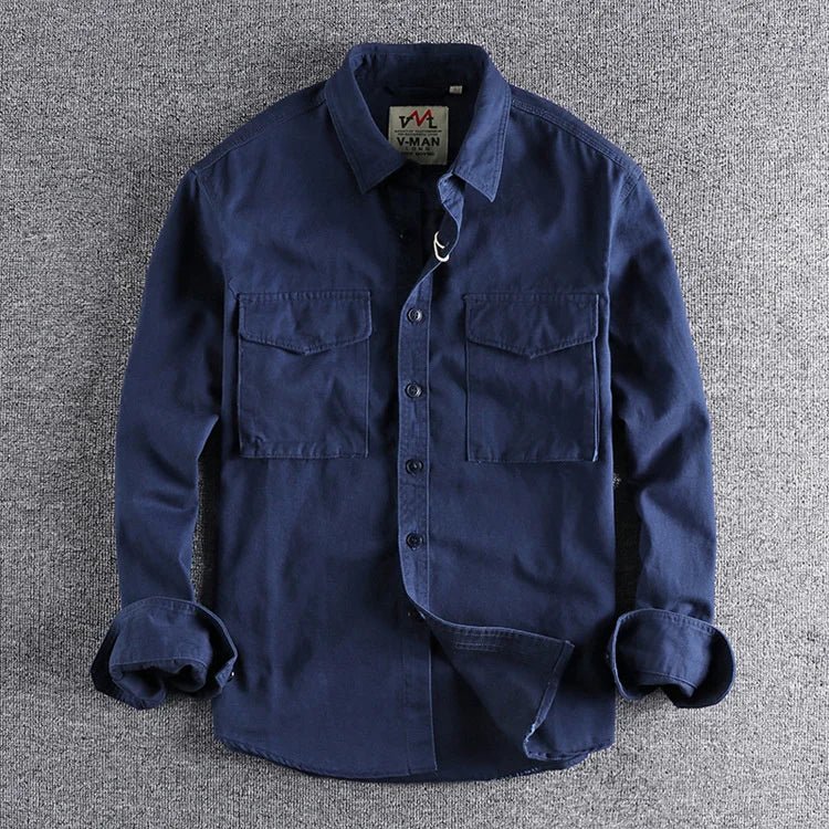 Rhea | Men's Utility Shirt | Casual, Multi-Pocket, Slim Fit