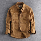Rhea | Men's Utility Shirt | Casual, Multi-Pocket, Slim Fit