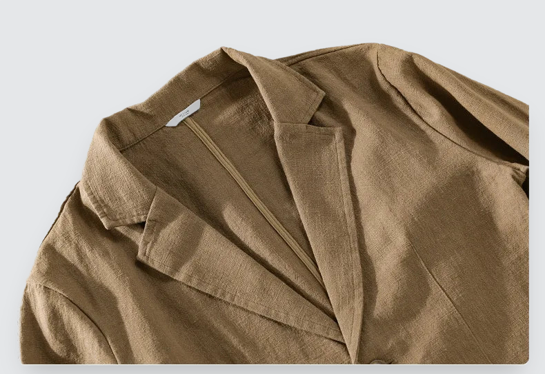 Men Linen Overshirt Cotton Blend Lightweight Casual Chest Pocket