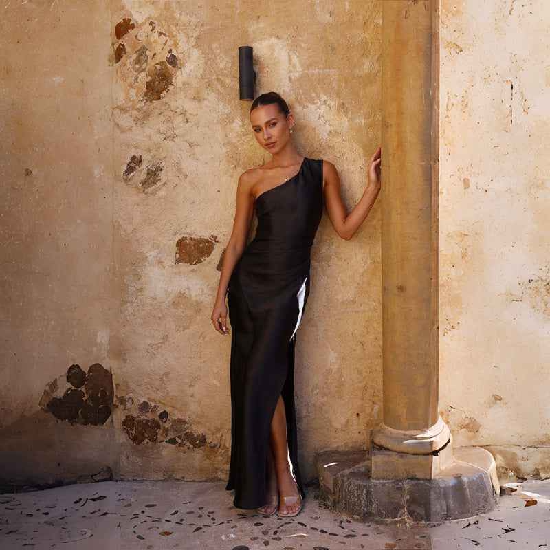 Midi Dress Women Bodycon Open Back Cut Out Spaghetti Strap Slim Fit