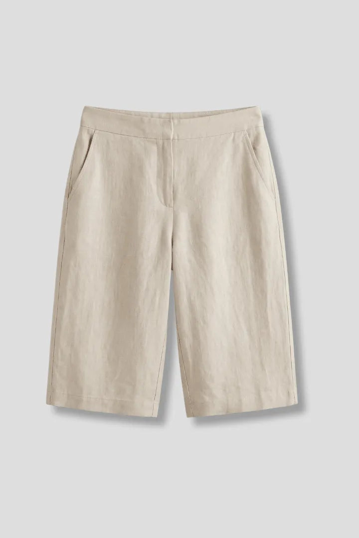 Women Shorts Casual Cotton Blend High Waist Regular Fit