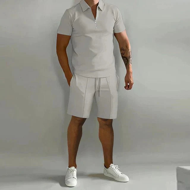 Romilly | Men's Summer Set | Polo & Shorts | Breathable, Casual