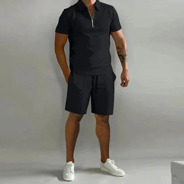 Romilly | Men's Summer Set | Polo & Shorts | Breathable, Casual