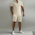 Romilly | Men's Summer Set | Polo & Shorts | Breathable, Casual