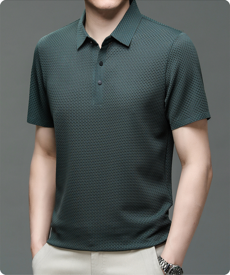 Linnea | Men's Mesh Polo Shirt | Short Sleeve, Breathable | Summer