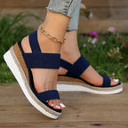 Nova | Platform Sandals | Women's Orthopedic, Elastic Strap | Lightweight