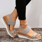 Nova | Platform Sandals | Women's Orthopedic, Elastic Strap | Lightweight