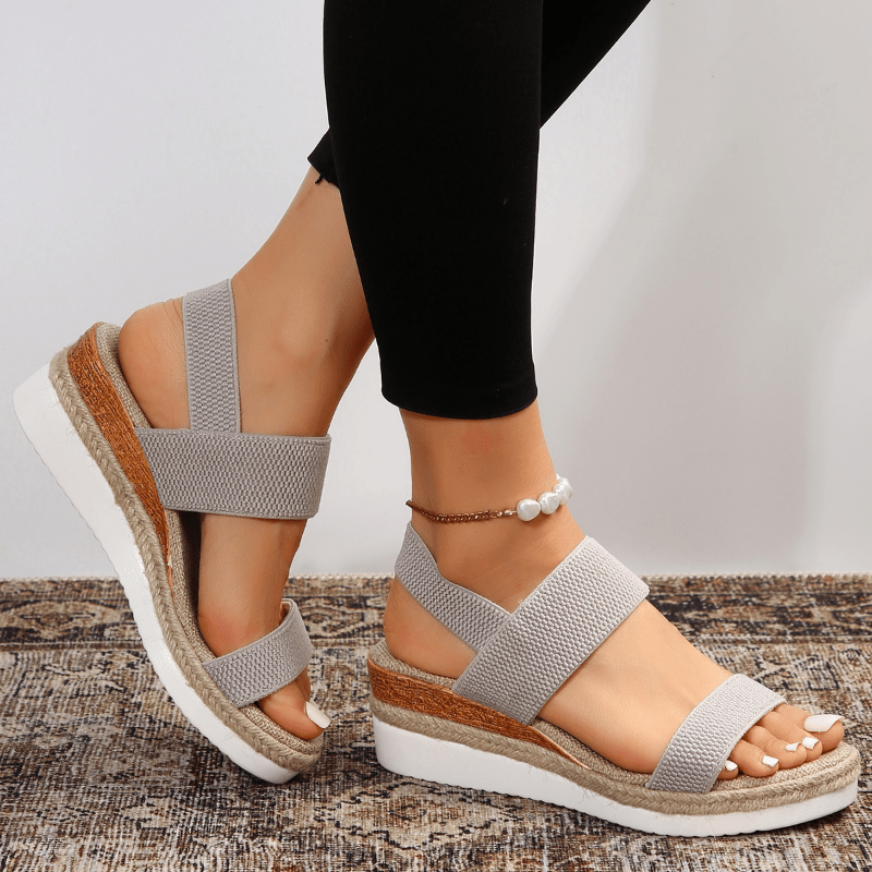 Nova | Platform Sandals | Women's Orthopedic, Elastic Strap | Lightweight