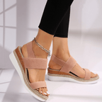 Nova | Platform Sandals | Women's Orthopedic, Elastic Strap | Lightweight