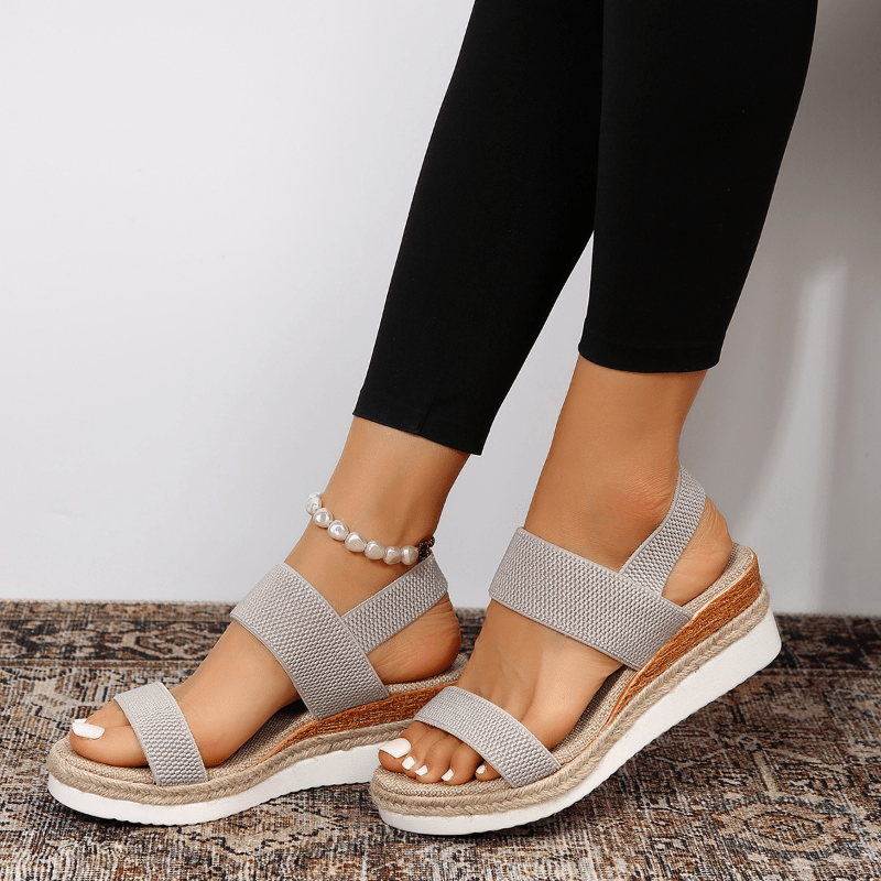 Nova | Platform Sandals | Women's Orthopedic, Elastic Strap | Lightweight