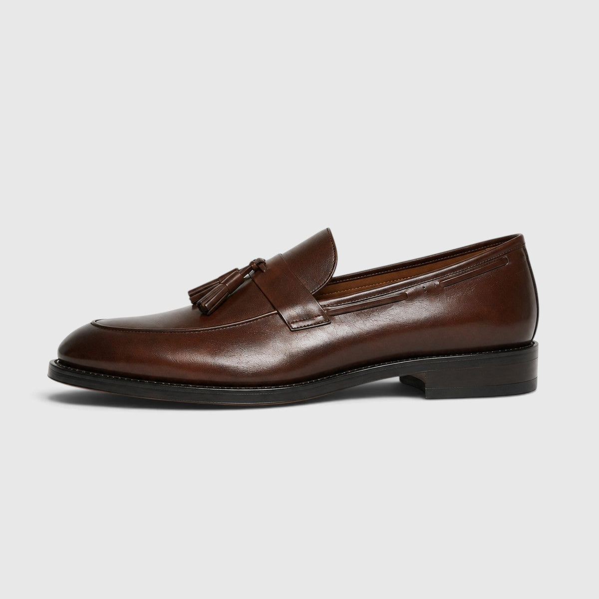 Mens Leather Tassel Loafers | Slip-On Elegant Dress Shoes