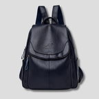 Faline | Women's Anti-Theft Leather Backpack | Embossed Detail