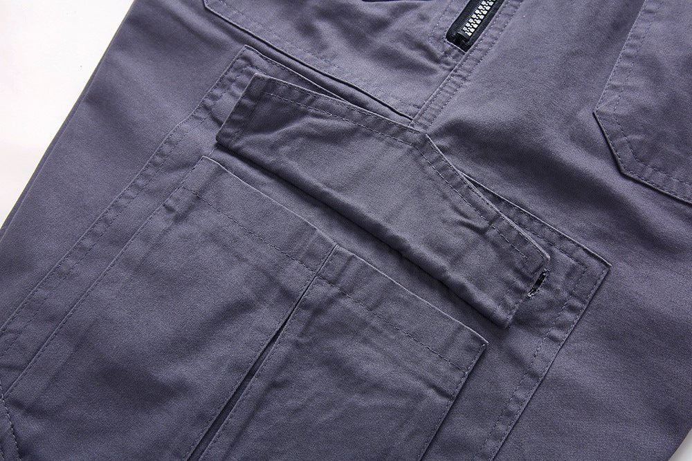 Men Cargo Shorts Zip Pockets