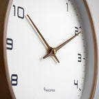 Lyra | Wall Clock | Silent Wooden, Scandinavian Design | Minimalist