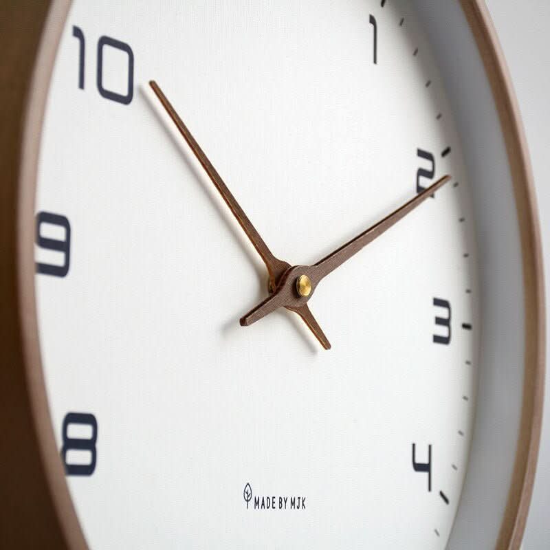 Lyra | Wall Clock | Silent Wooden, Scandinavian Design | Minimalist