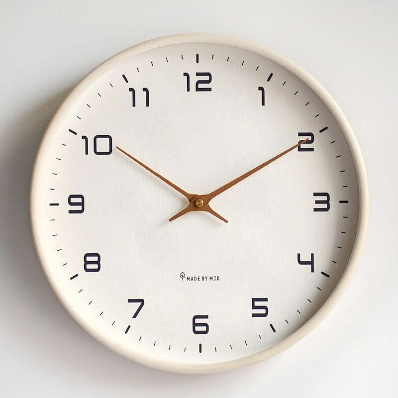 Lyra | Wall Clock | Silent Wooden, Scandinavian Design | Minimalist