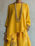 Ondine | Women 2 Piece Cotton Blend Floral Print Set Bohemian