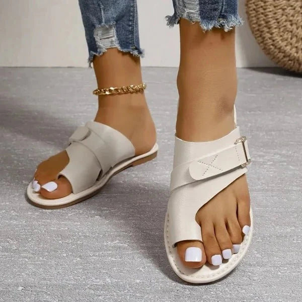 Bunion Sandals Women Orthopedic Leather Hallux Valgus Correction