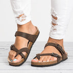 Womens Orthopedic Sandals Shock Absorbing Insole Adjustable Straps