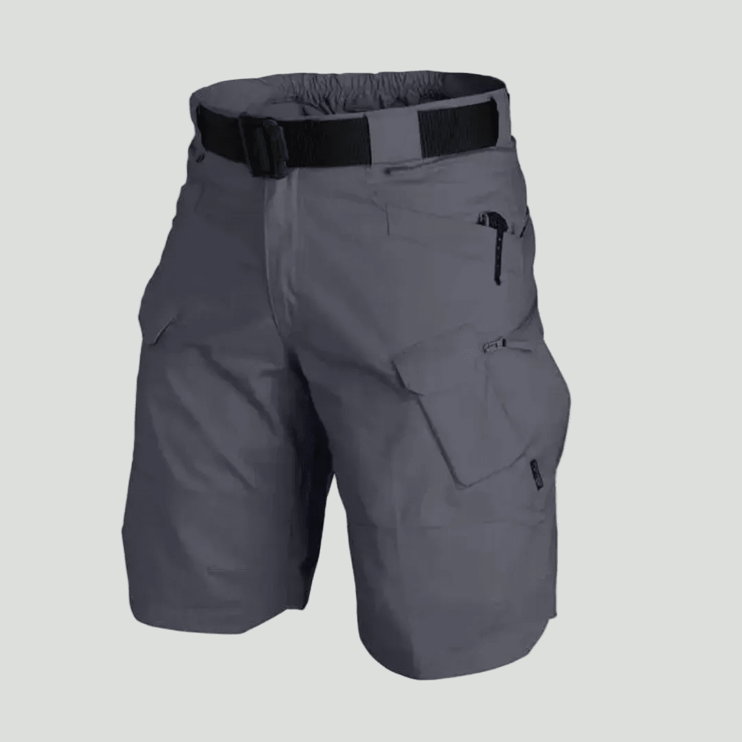 Men Cargo Shorts Regular Fit 6 Pockets Elastic Waist