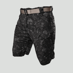 Men Cargo Shorts Regular Fit 6 Pockets Elastic Waist