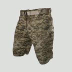 Men Cargo Shorts Regular Fit 6 Pockets Elastic Waist
