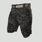Men Cargo Shorts Regular Fit 6 Pockets Elastic Waist