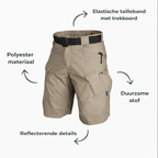 Men Cargo Shorts Regular Fit 6 Pockets Elastic Waist