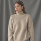 Wren | Women's Cashmere Turtleneck Sweater | Oversized, Soft & Warm