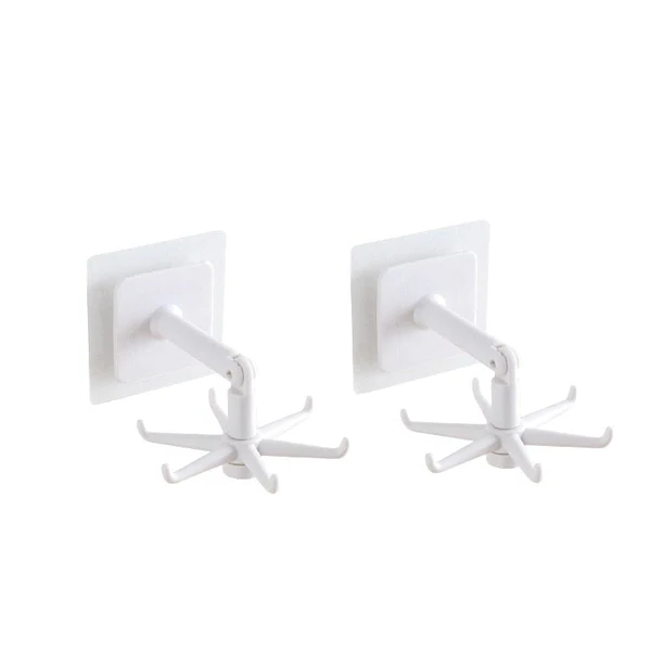 Edith | Rotating Adhesive Hook | 360° Swivel, Wall & Ceiling Mount