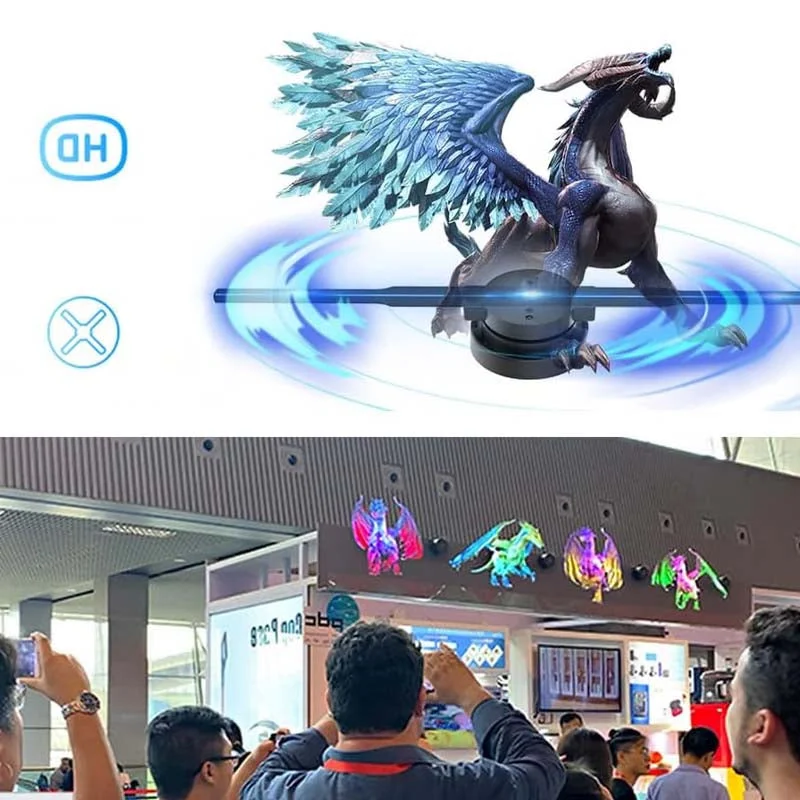 Esma | 3D Hologram LED Fan Projector | 3D Display, Multi-Sync, Adjustable