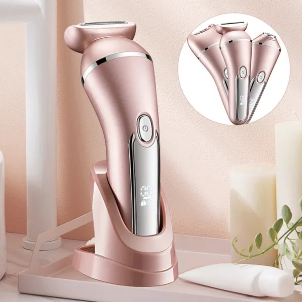 Clea | Women's Electric Shaver | 3-in-1 Waterproof, USB Rechargeable | Face, Body