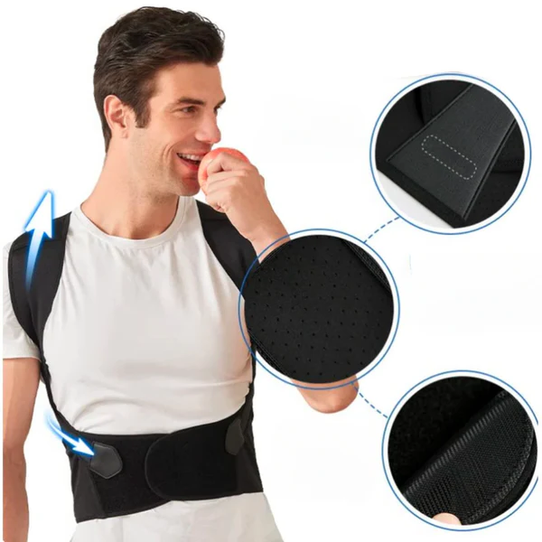 Ivy | Posture Corrector Brace | Back & Neck Pain Relief | Adjustable, Unisex